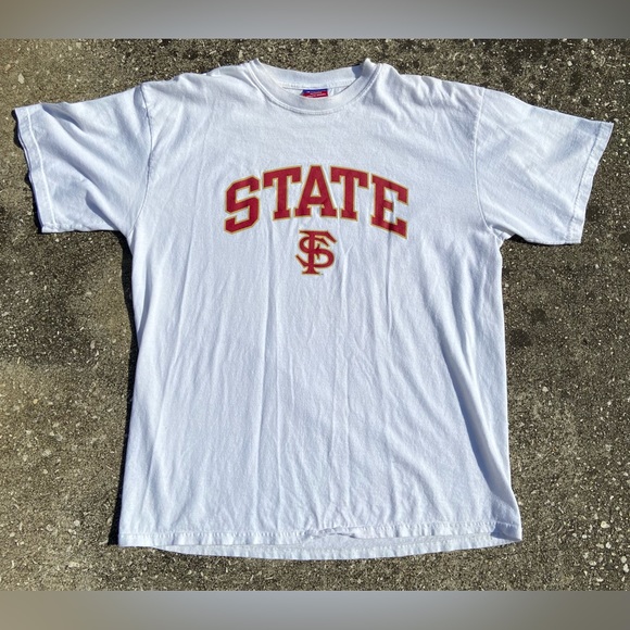 Champion Brand Florida State NCAA STATE LOGO TSHIRT IN WHITE SIZE XL - Picture 1 of 9